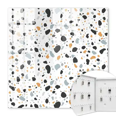 Key box for home Terrazzo pattern harmony of shapes