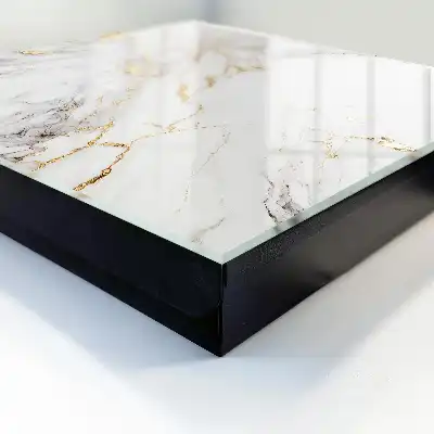 Marble Elegance Wall Mounted Key Box with Veining Patterns