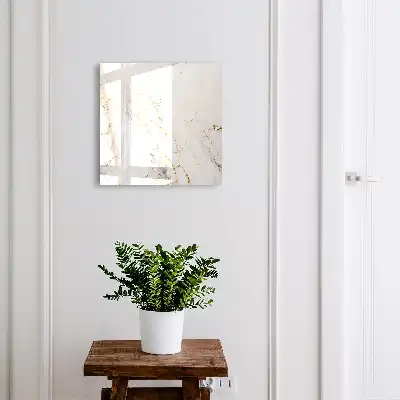 Marble Elegance Wall Mounted Key Box with Veining Patterns