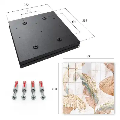 Key box for home Delicate leaves of subtle colors