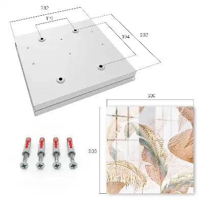 Key box for home Delicate leaves of subtle colors
