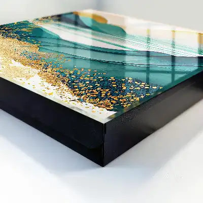 Decorative Turquoise Mountains Nature Themed Key Box