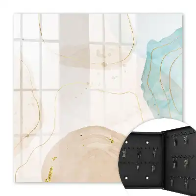 Key box for home Subtle abstraction, calm shades