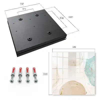 Key box for home Subtle abstraction, calm shades