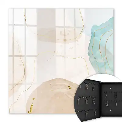 Key box for home Subtle abstraction, calm shades