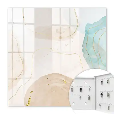 Key box for home Subtle abstraction, calm shades