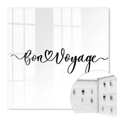 Decorative key box Journey of the heart with modern typography