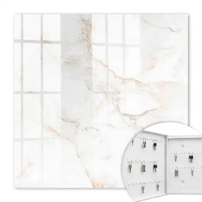 Key cabinet The elegance of brown marble with lines