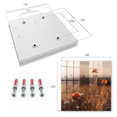 Fields of Poppies Wall Mounted Key Box