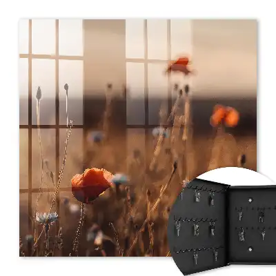 Fields of Poppies Wall Mounted Key Box