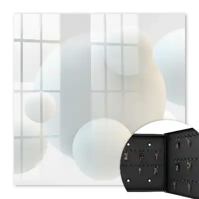 Wall mounted key cabinet Delicate balls are balling up