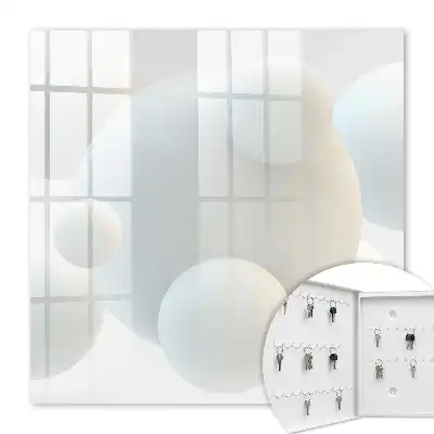 Wall mounted key cabinet Delicate balls are balling up