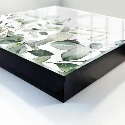 Key box for home Green elegance harmony leaves