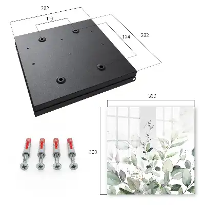 Key box for home Green elegance harmony leaves