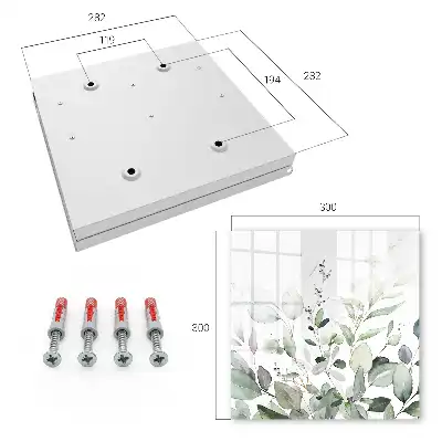Key box for home Green elegance harmony leaves