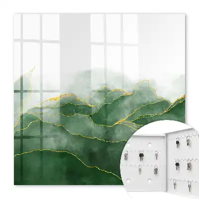 green hills watercolor style