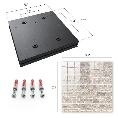 Wall mounted key box Brick beige and gray composition