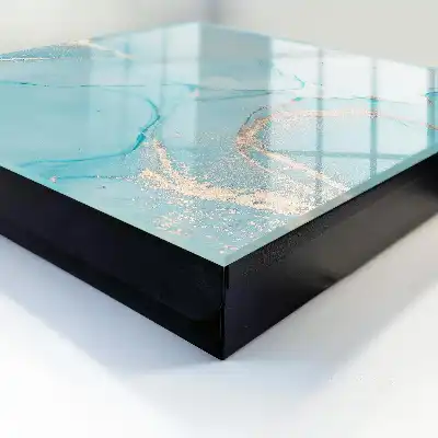 Decorative Blue Dreams Key Box with Subtle Lines