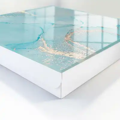 Decorative Blue Dreams Key Box with Subtle Lines