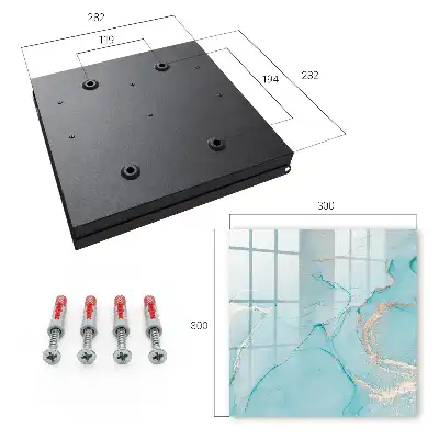 Decorative Blue Dreams Key Box with Subtle Lines
