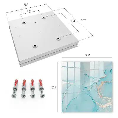 Decorative Blue Dreams Key Box with Subtle Lines