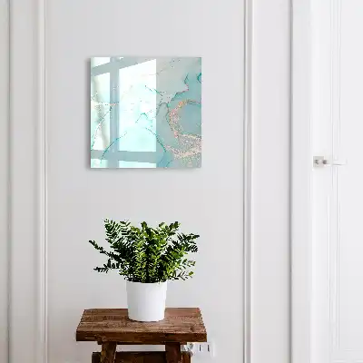 Decorative Blue Dreams Key Box with Subtle Lines