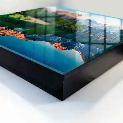 Wall Mounted Mountain Lake Landscape Key Box