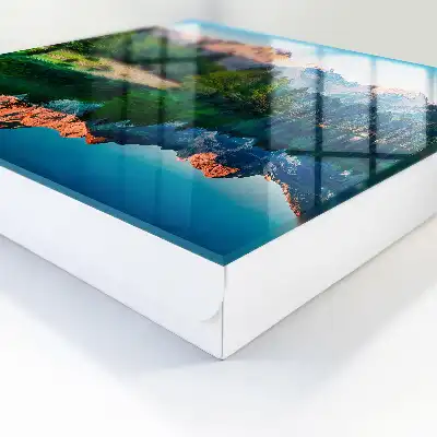 Wall Mounted Mountain Lake Landscape Key Box
