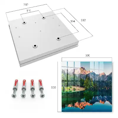 Wall Mounted Mountain Lake Landscape Key Box