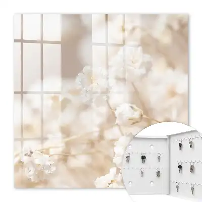 Key box for home Flowers in light tones