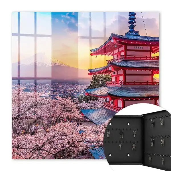 Japanese Cherry Blossom Decorative Wall Key Box