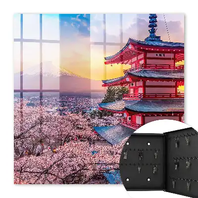 Japanese Cherry Blossom Decorative Wall Key Box