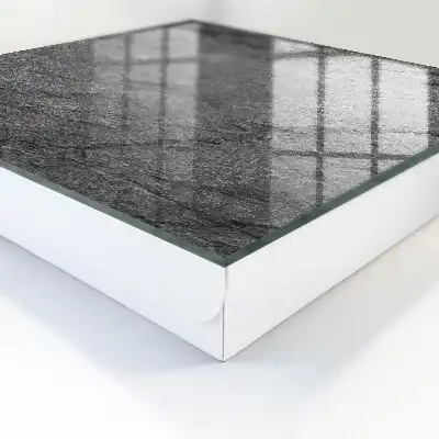 Wall mounted key cabinet in gray stone