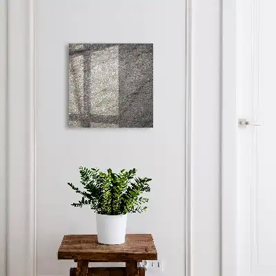 Wall mounted key cabinet in gray stone