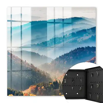 Mountain landscape key box with stunning colors