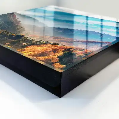 Mountain landscape key box with stunning colors