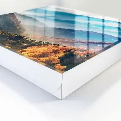 Mountain landscape key box with stunning colors