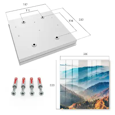 Mountain landscape key box with stunning colors