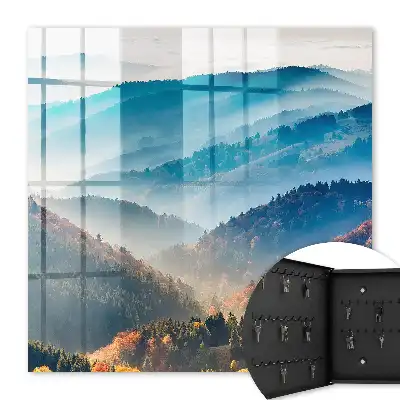 Mountain landscape key box with stunning colors