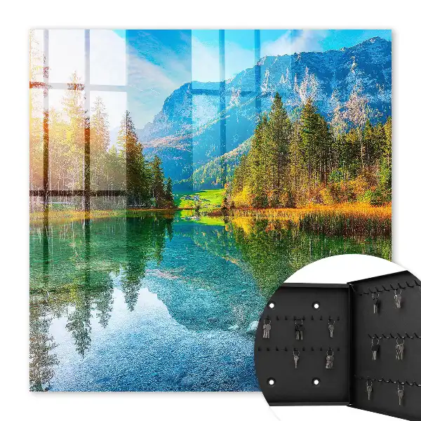 Decorative Mountain Landscape Key Box