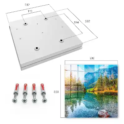 Decorative Mountain Landscape Key Box