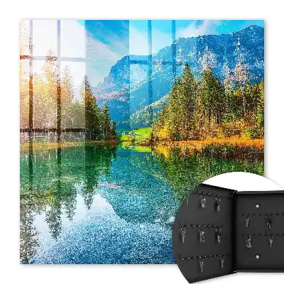 Decorative Mountain Landscape Key Box