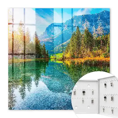 Decorative Mountain Landscape Key Box