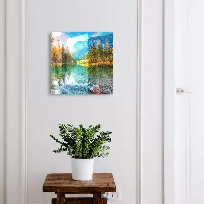 Decorative Mountain Landscape Key Box