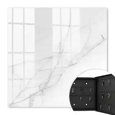 Marble Elegance Wall Mounted Key Box with Delicate Lines
