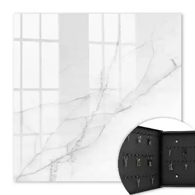 Marble Elegance Wall Mounted Key Box with Delicate Lines