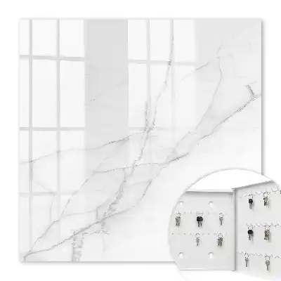 Marble Elegance Wall Mounted Key Box with Delicate Lines