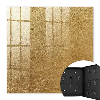 Decorative key box with warm textured light streaks