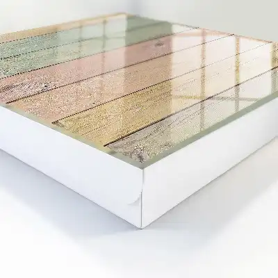 Wall mounted key cabinet Pastel boards with visible grain