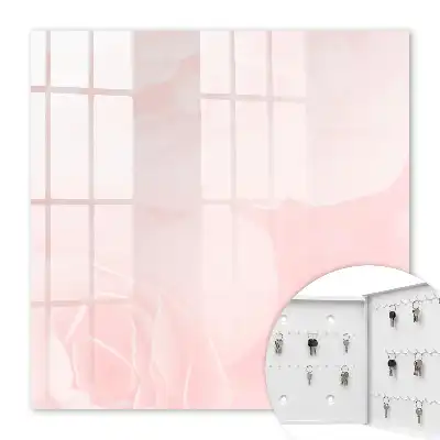 Key cabinet Pastel roses exuding delicacy
